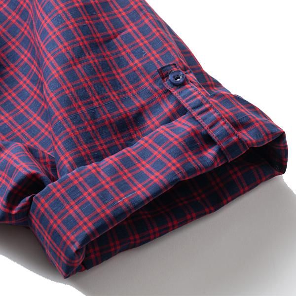 SALE 30%OFF! _ Msize TBPR SU22-S01 PLAID ROLL-UP SHIRT