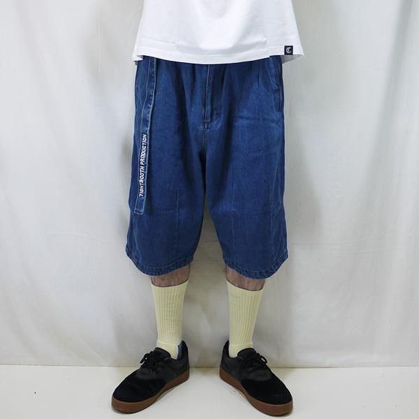 パンツ丈ショートひざ上丈DENIM BIG SHORTS TIGHTBOOTH タイトブース