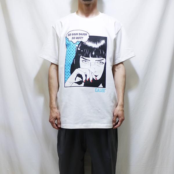 キャリーTシャツNO1ホワイト soldout! _ CL-22SS071 Girl friend t-shirt ◇ CALEE キャリー
