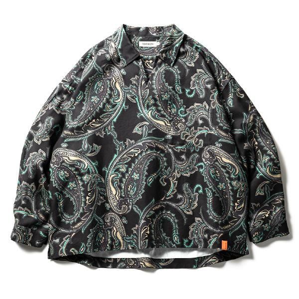 Lsize _ TBPR 2022秋冬 FW22-S02 PAISLEY L/S OPEN SHIRT