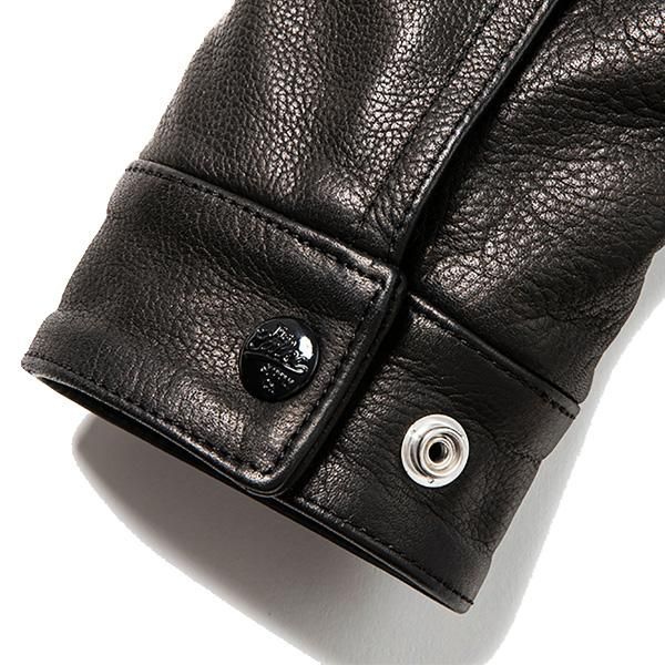 soldout! _ CL-22AW072 Chrome leather swing top ◇ CALEE soldout! _ CL-22AW072 Chrome leather swing top ◇ CALEE