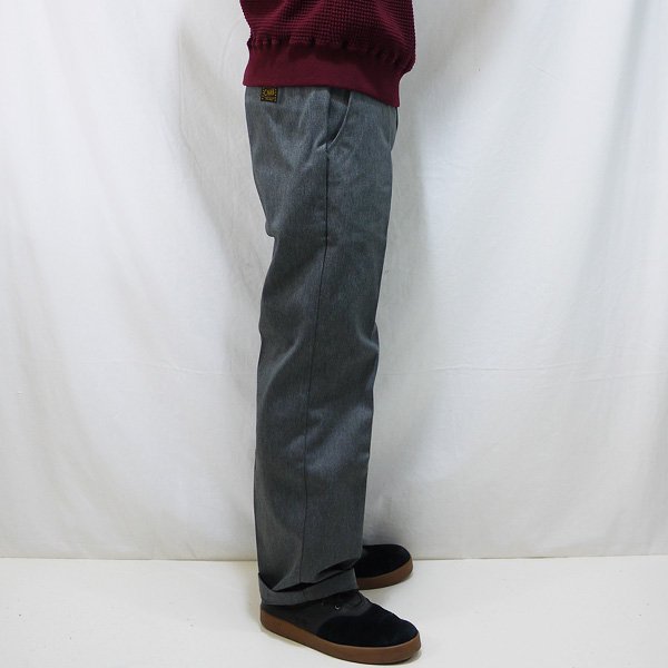 Lsize _ T/C Twill chino trousers ◆ CALEE キャリー : T/Cツイル チノパンツ Gray - HOOD