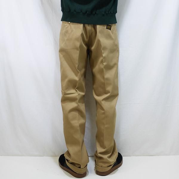 M,Lsize _ 定番 T/C Twill chino trousers ◆ CALEE キャリー : T/Cツイル チノパンツ Beige -  HOOD