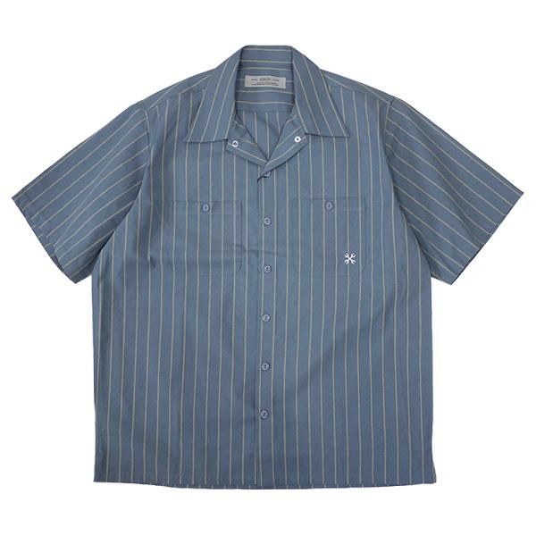 藍職人 野良着馬T-S パッチワーク 半袖シャツ ダークブルー 作業服の通販 長袖ブルゾン ホシ服装Hoshi-H IDIES p145【サン