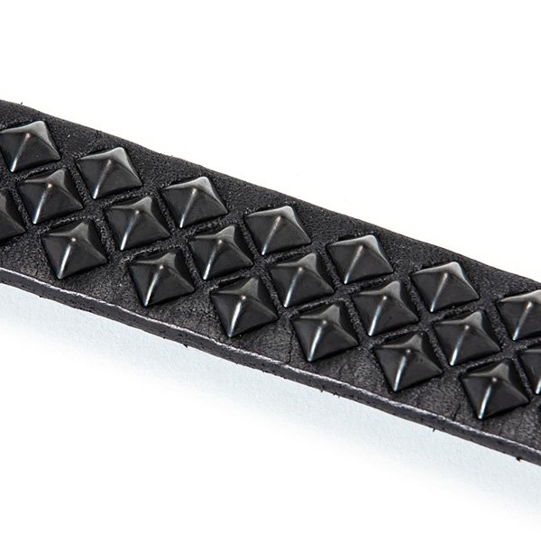 soldout! _ CL-23SS019 Black studs leather narrow belt ◇ CALEE 