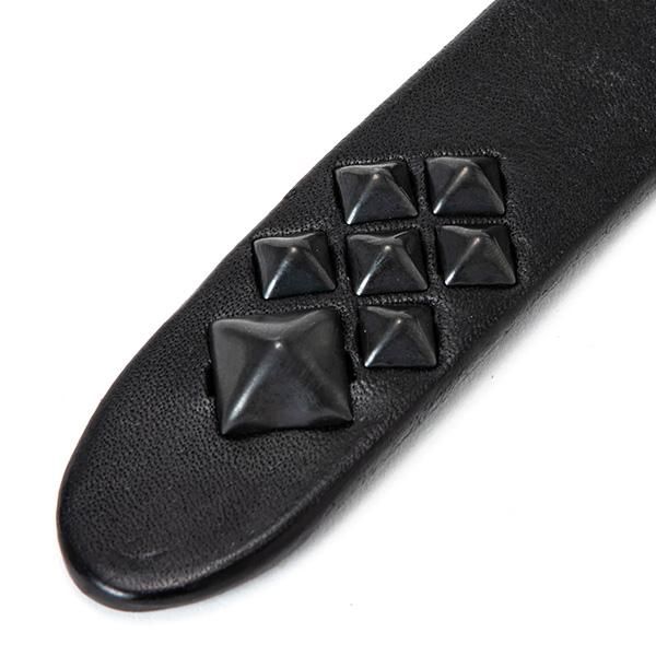 soldout! _ CL-23SS019 Black studs leather narrow belt soldout! _ CL-23SS019 Black studs leather narrow belt