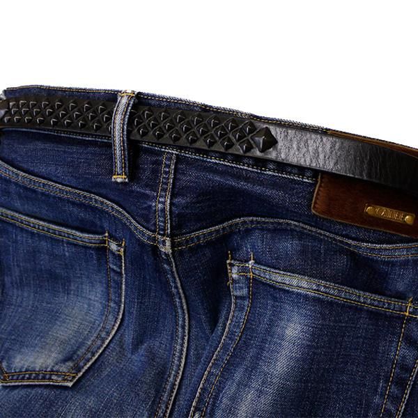 soldout! _ CL-23SS019 Black studs leather narrow belt soldout! _ CL-23SS019 Black studs leather narrow belt