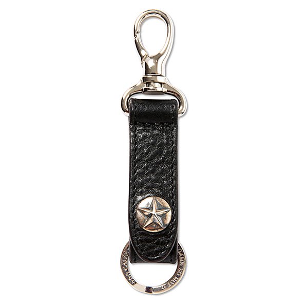 soldout! _ 2023春夏 CL-23SS029 Silver star concho leather key ring 