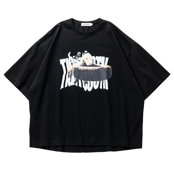 L,XLsize _ TBPR 2023夏 SU23-T06 BITE IT T-SHIRT ◆ TIGHTBOOTH タイトブース :  半袖バイトイットTシャツ Black - HOOD