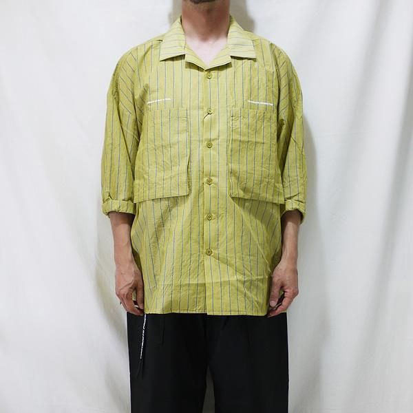 TIGHTBOOTH タイトブース シルバーグレー 半袖ボタンシャツ 開襟 TIGHTBOOTH / タイトブース】L/S SLEEVE OPEN SHIRT（ポロシャツ