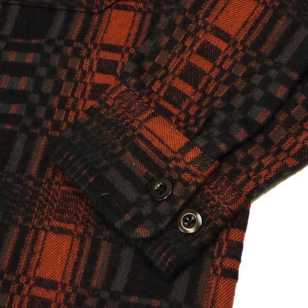 CALEE/O/S DOBBY CHECK BAND COLLAR SH（BLACK/WHITE）［ドビー