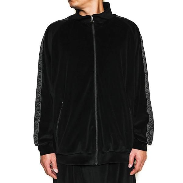 soldout! _ CL-23AW040 VELOUR TRACK JACKET SPIRAL JACQUARD soldout! _ CL-23AW040 VELOUR TRACK JACKET SPIRAL JACQUARD