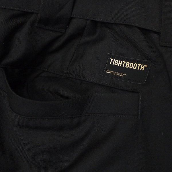 soldout! _ TBPR SS24-B10 BAGGY SLACKS ◇ TIGHTBOOTH タイトブース : TR バギーイージーパンツ  Black - HOOD