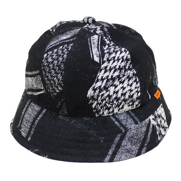 soldout! _ TBPR SU24-H07 SHEMAGH HAT ◇ TIGHTBOOTH タイトブース : シュマグ柄メトロハット Black - HOOD soldout! _ TBPR SU24-H07 SHEMAGH HAT ◇ TIGHTBOOTH タイトブース : シュマグ柄メトロハット Black - HOOD