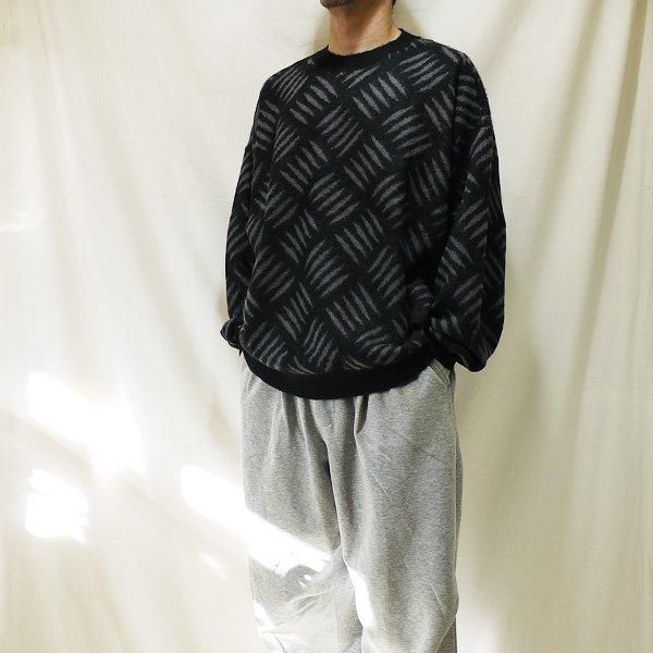 soldout! _ TBPR FW24-KN01 CHECKER PLATE MOHAIR SWEATER soldout! _ TBPR FW24-KN01 CHECKER PLATE MOHAIR SWEATER