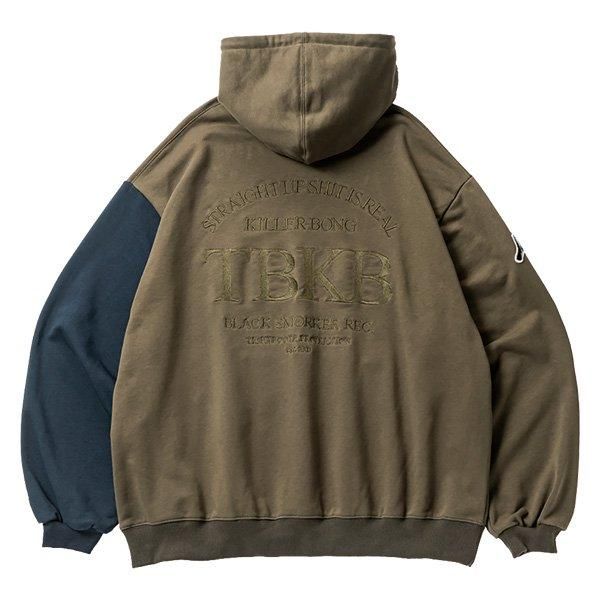 soldout! _ TBPR FW24-TBKB07 CYBORG HOODIE ◇ TIGHTBOOTH × KILLER BONG : ロゴ プルオーバーパーカ Olive - HOOD soldout! _ TBPR FW24-TBKB07 CYBORG HOODIE ◇ TIGHTBOOTH × KILLER BONG : ロゴ プルオーバーパーカ Olive - HOOD