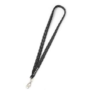 Fsize _ CL-24AW021LE CHAIN LEATHER NECK STRAP ◇ CALEE キャリー : スタッズ  チェーンレザーネックストラップ Black - HOOD