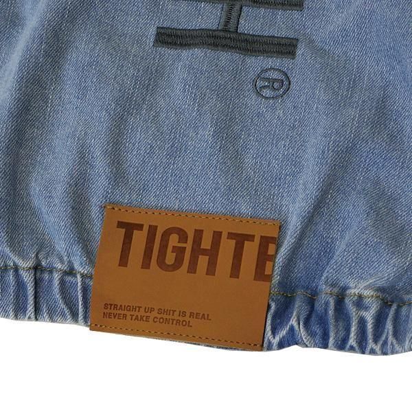 【新品】TIGHTBOOTH ライトブルー ジップアップジャケット Mサイズ 新品】TIGHTBOOTH ライトブルー ジップアップジャケット Mサイズ