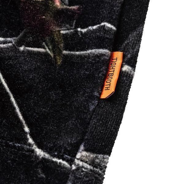 TIGHTBOOTH BITE VELOUR 7分丈 ベロア Tシャツ XL TIGHTBOOTH/BITE VELOUR 3/4 SLEEVE TEE（Charcoal）［ベロア7分