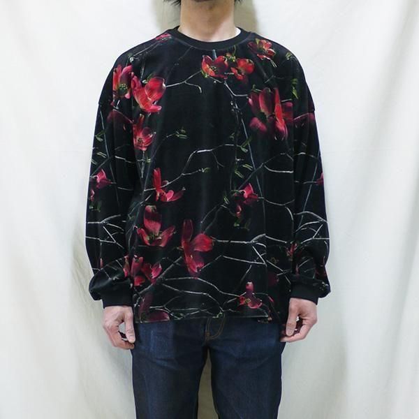 TBPR / VELOUR CREW L/S SHIRT Ｌサイズ soldout! _ TBPR SS25-SW01 DOGWOOD VELOUR LS SHIRT