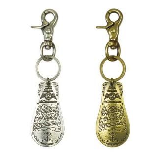 Fsize _ #00927 SHOEHORN KEY RING ◇ CLUCT クラクト : ブラス