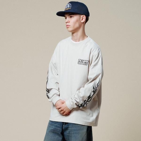 Lsize _ #05047 MADFLOW WIDE LS TEE ◇ CLUCT クラクト : 長袖