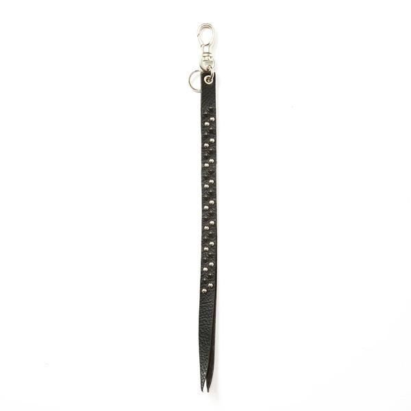 calee キーリング (ロングver) CL-25AW001LE ROUND & PYRAMID STUDS LEATHER LONG KEY RING ◇ CALEE