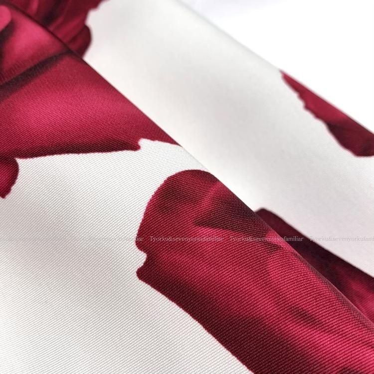 M S Gracy エムズグレイシー ローズ柄 ワンピース 薔薇 花柄 ホワイト ワイン 40 M S Gracy エムズグレイシー ローズ柄 ワンピース 薔薇 花柄 ホワイト ワイン 40