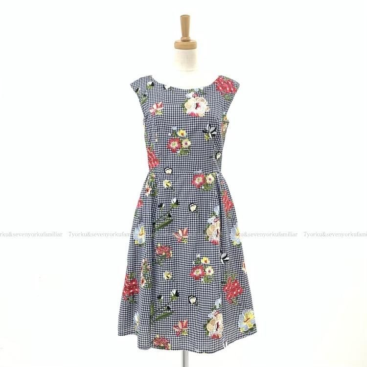 Tocca トッカ Potted Flowersドレス ギンガムチェック ワンピース ネイビー 00 Optoym0410 Tocca トッカ Potted Flowersドレス ギンガムチェック ワンピース ネイビー 00 Optoym0410
