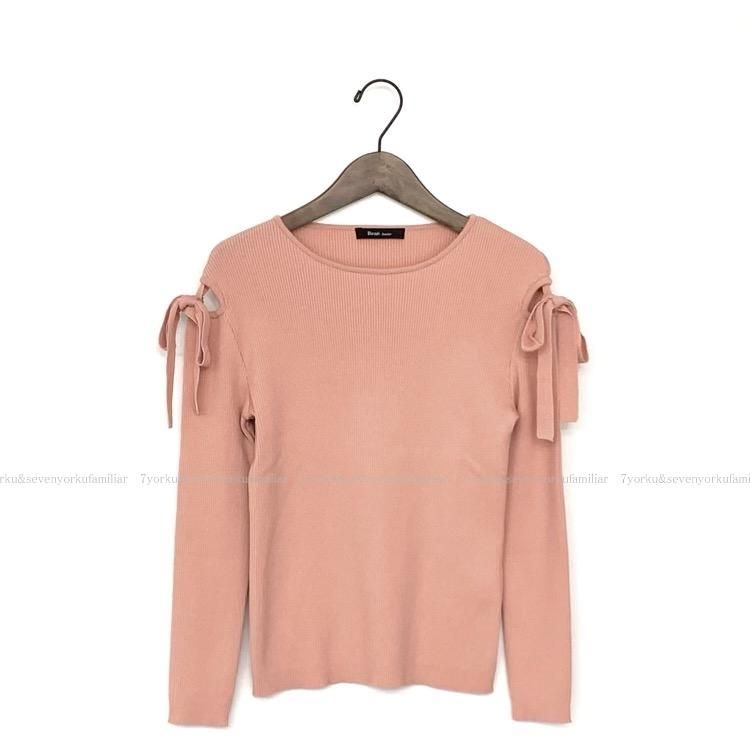 売りお値下 ルネ リボンニットワンピース ピンク 34 - grupofranja.com