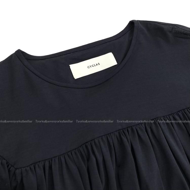 CYCLAS シクラス ギャザー カットソー 半袖 CTN VOILE JERSEY