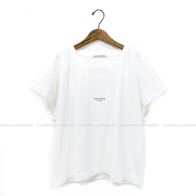 Acne Studios アクネストゥディオズ TOHNEK Tシャツ ロゴカットソー ホワイト S 15C181