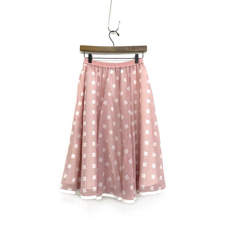エムズグレイシー お花のスカート - ひざ丈スカート