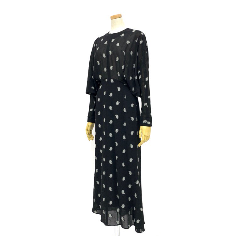 Mame Kurogouchi マメクロゴウチ Paisley Jacquard Classic Dress 