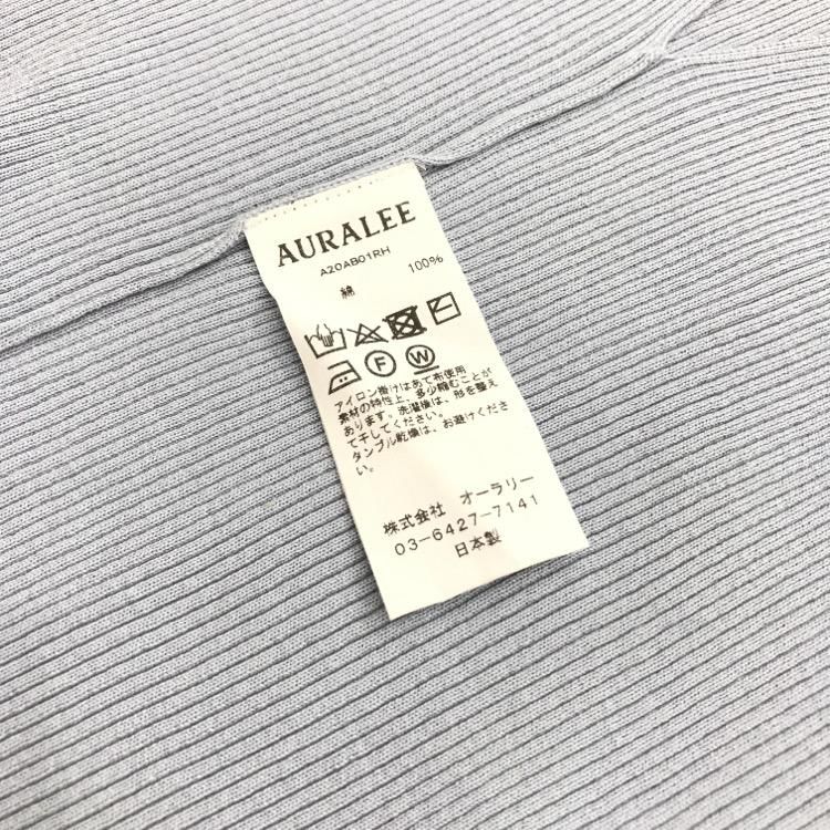 AURALEE FOR RonHerman オーラリー ギザ ボートネック プルオーバー