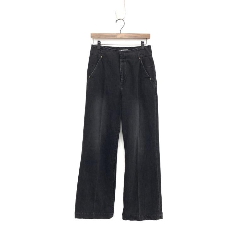 Mame Kurogouchi マメクロゴウチ Denim Wide Pants デニムワイドパンツ ダメージ加工 2 MM17AW-PT078 - 7YORKU ONLINE Mame Kurogouchi マメクロゴウチ Denim Wide Pants デニムワイドパンツ ダメージ加工 2 MM17AW-PT078 - 7YORKU ONLINE