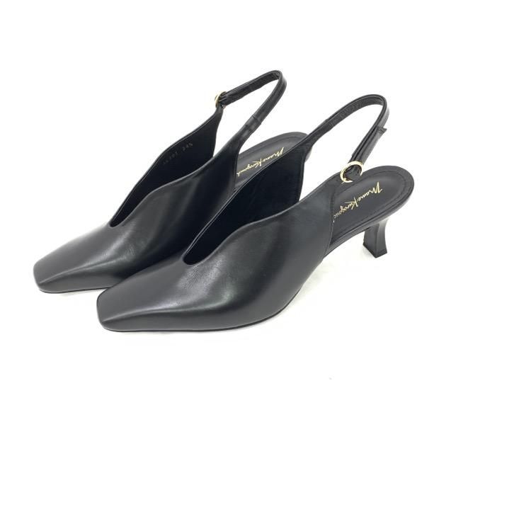 Mame Kurogouchi マメクロゴウチ Curved Line Sling Back Heels カーブ