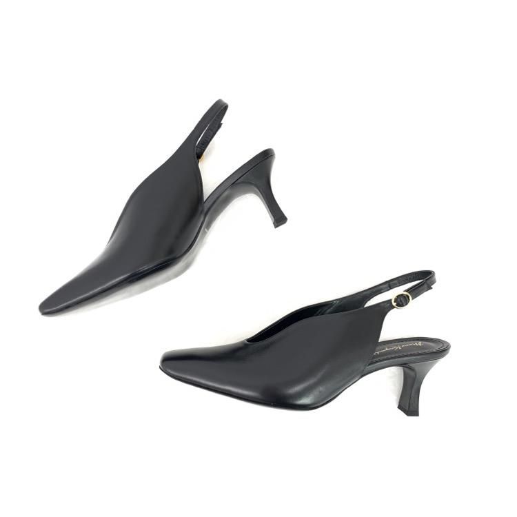 Mame Kurogouchi マメクロゴウチ Curved Line Sling Back Heels カーブ 