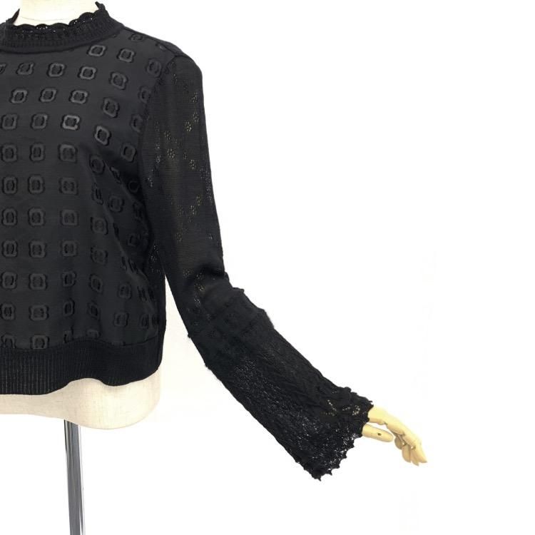 Mame Kurogouchi マメクロゴウチ Floral Cut-Jacquard Top フレア Mame Kurogouchi マメクロゴウチ Floral Cut-Jacquard Top フレア