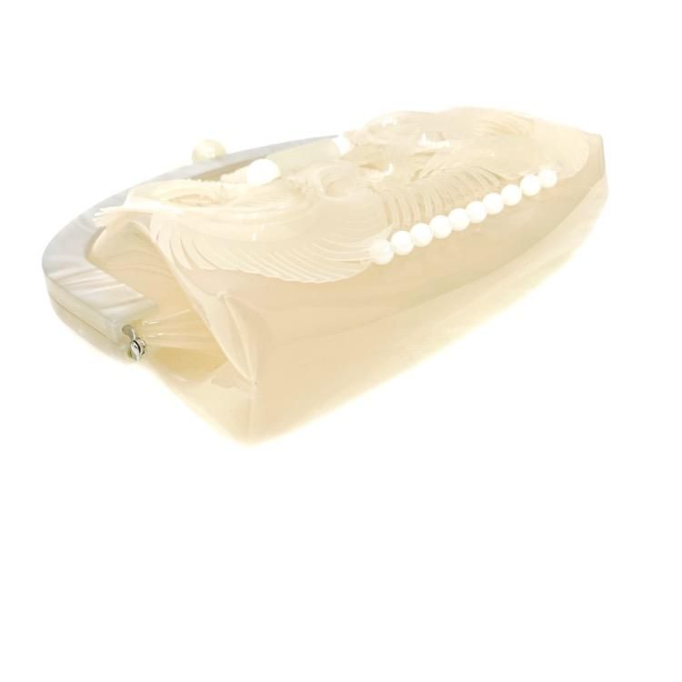 Mame Kurogouchi マメクロゴウチ GAMAGUCHI Clutch Bag PVC Mame Kurogouchi マメクロゴウチ GAMAGUCHI Clutch Bag PVC