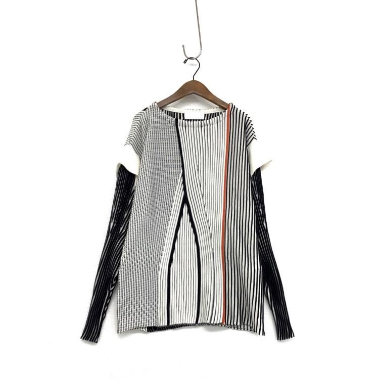 マメクロゴウチ Mame Kurogouchi 19AW KNIT GREY プルオーバー
