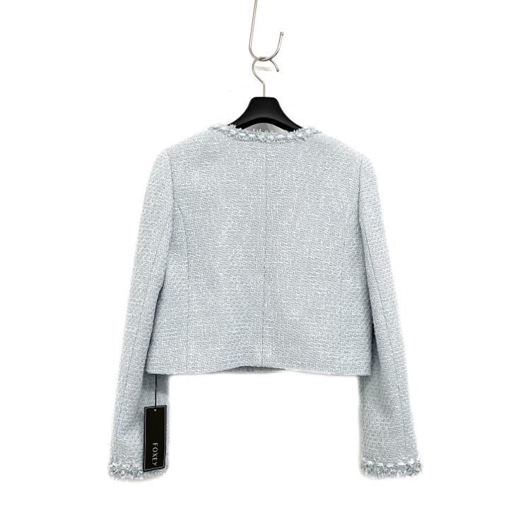 FOXEY フォクシー ジャケット ロシェ 銀座本店限定カラー アイスブルー