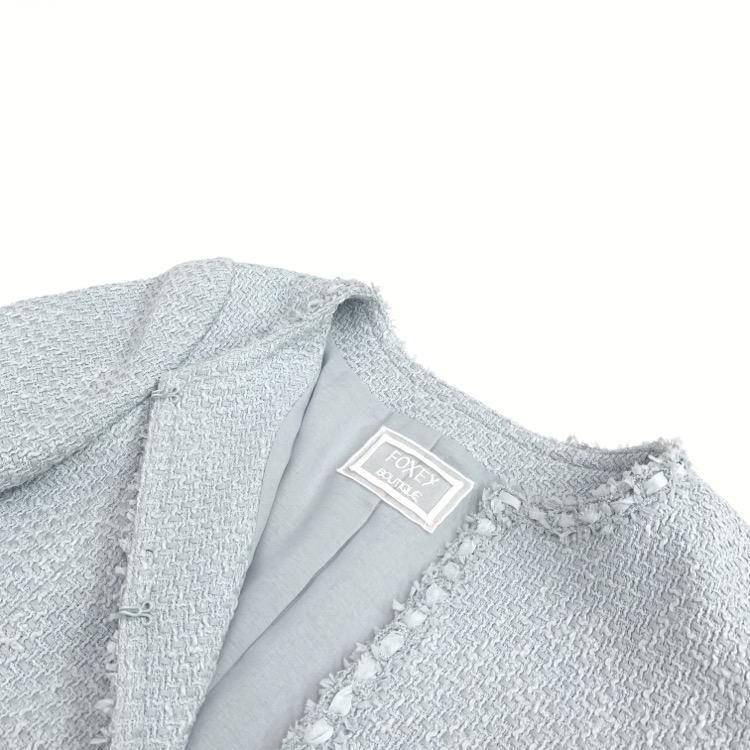 FOXEY フォクシー ジャケット ロシェ 銀座本店限定カラー アイスブルー