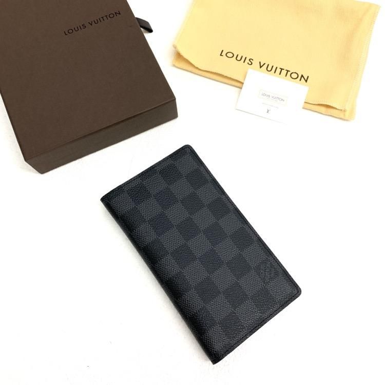 △△LOUIS VUITTON ルイヴィトン 手帳カバー ダミエ・グラフィット アジェンダ・ポッシュ R20975