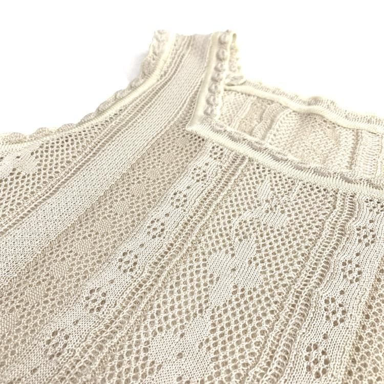 Mame Kurogouchi マメクロゴウチ Traditional Curtain Lace Knitted