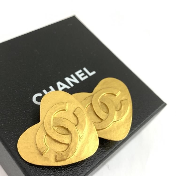 CHANEL シャネル 95P ハートCC イヤリング ゴールド - 7YORKU ONLINE