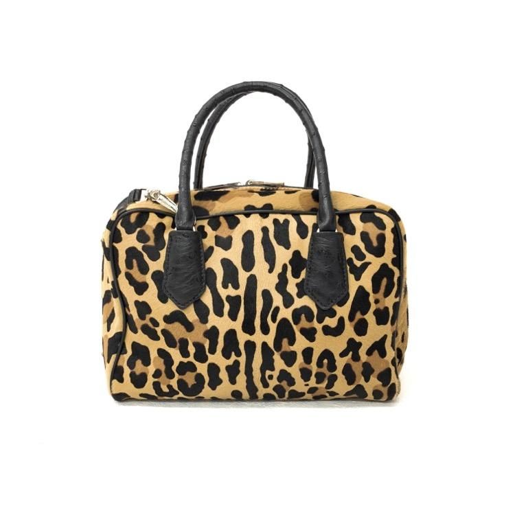 PRADA プラダ ハラコ×オーストリッチ ハンドバッグ ショルダー PRADA プラダ ハラコ×オーストリッチ ハンドバッグ ショルダー