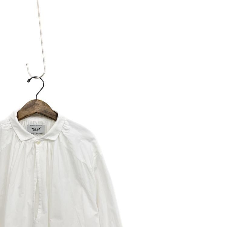 YAECA WRITE ヤエカ GATHER BLOUSE ギャザーブラウス ホワイト SMALL