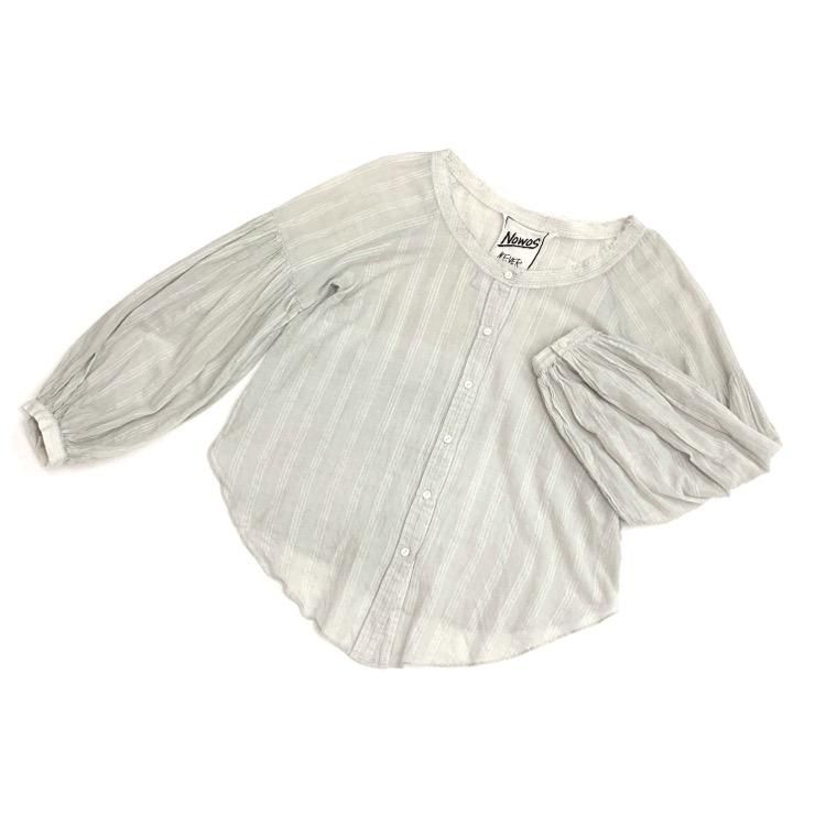 2セット以上購入で、おまけ1本 nowos ストライプブラウス - 通販