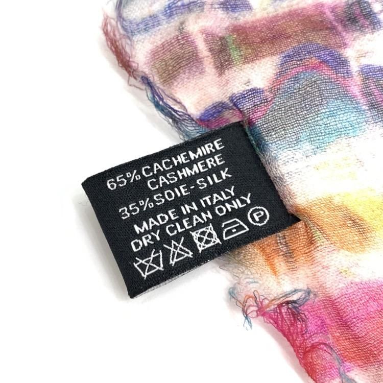 CHANEL シャネル カシミヤシルク ストール 大判ショール CHANEL シャネル カシミヤシルク ストール 大判ショール